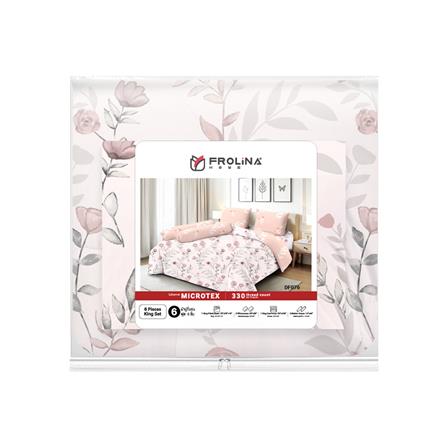 ชุดผ้าปูที่นอน 6 ฟุต (ชุด 6 ชิ้น) FROLINA MICROTEX DF076_4