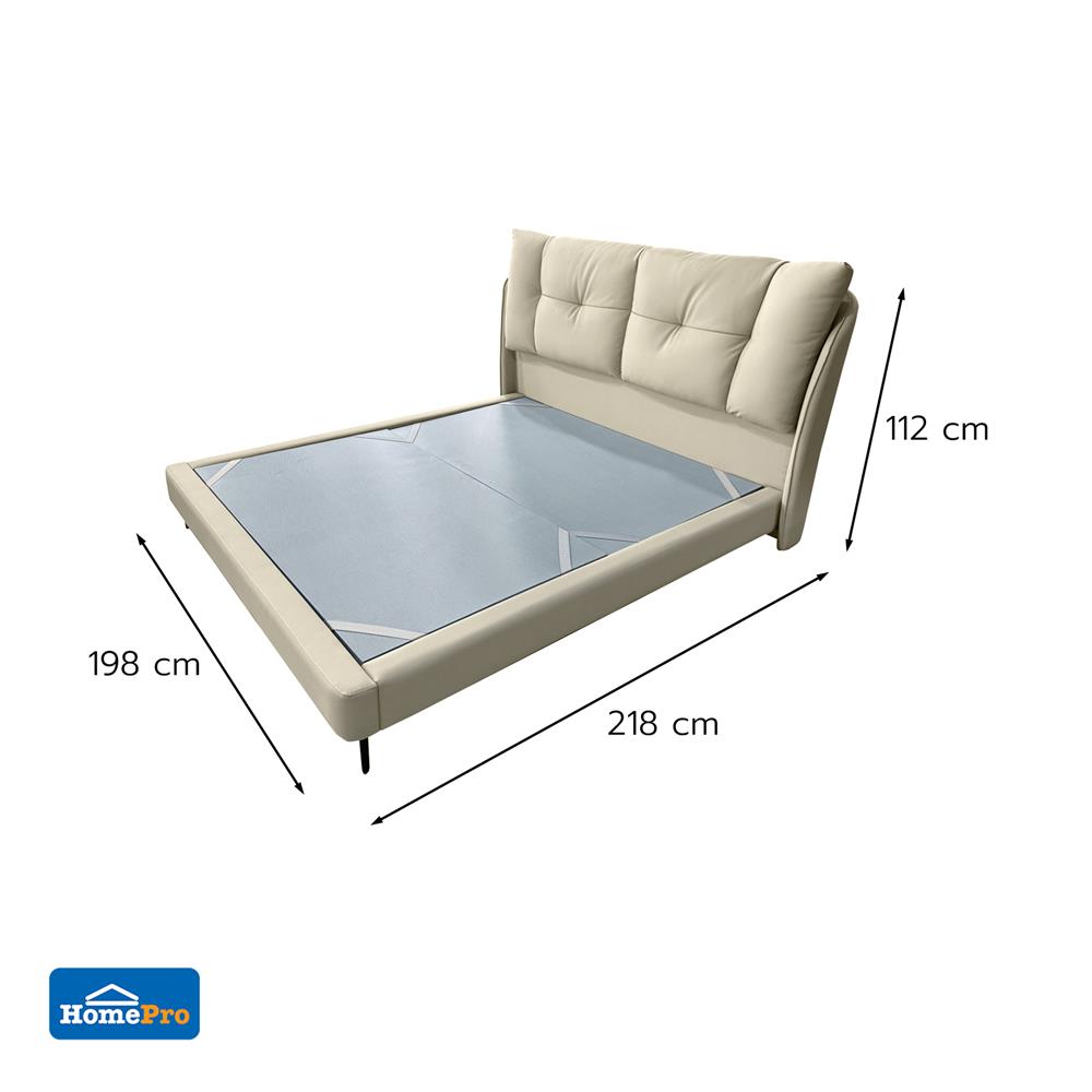 ฐานรองหัวเตียง 6 ฟุต BENETTA SERENO สี BEIGE