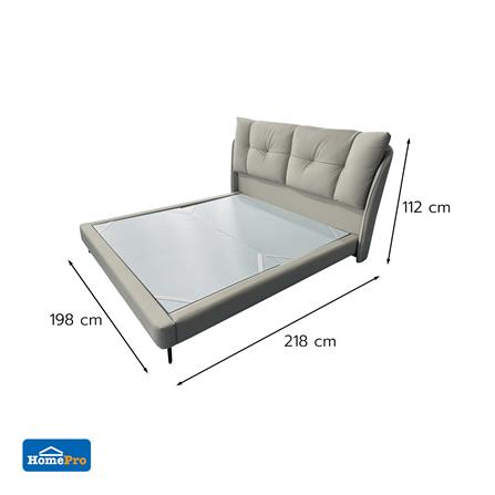 ฐานรองหัวเตียง 6 ฟุต BENETTA SERENO สี GREY_3