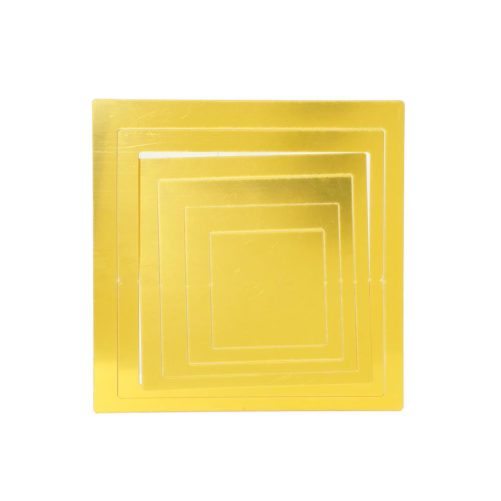 สติ๊กเกอร์ D.I.Y WALL HOME LIVING STYLE WALL 20x20 ซม. สีทอง (แพ็ก 24 ชิ้น)