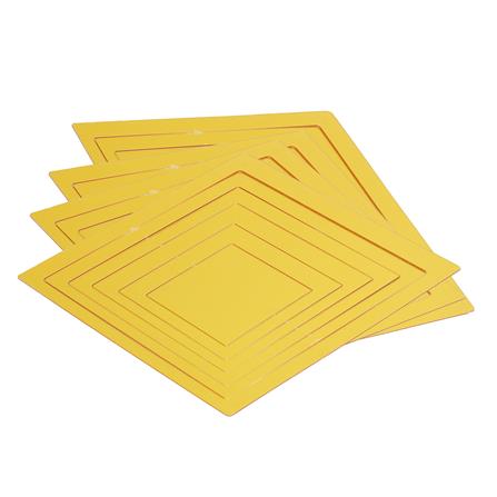 สติ๊กเกอร์ D.I.Y WALL HOME LIVING STYLE WALL 20x20 ซม. สีทอง (แพ็ก 24 ชิ้น)_2