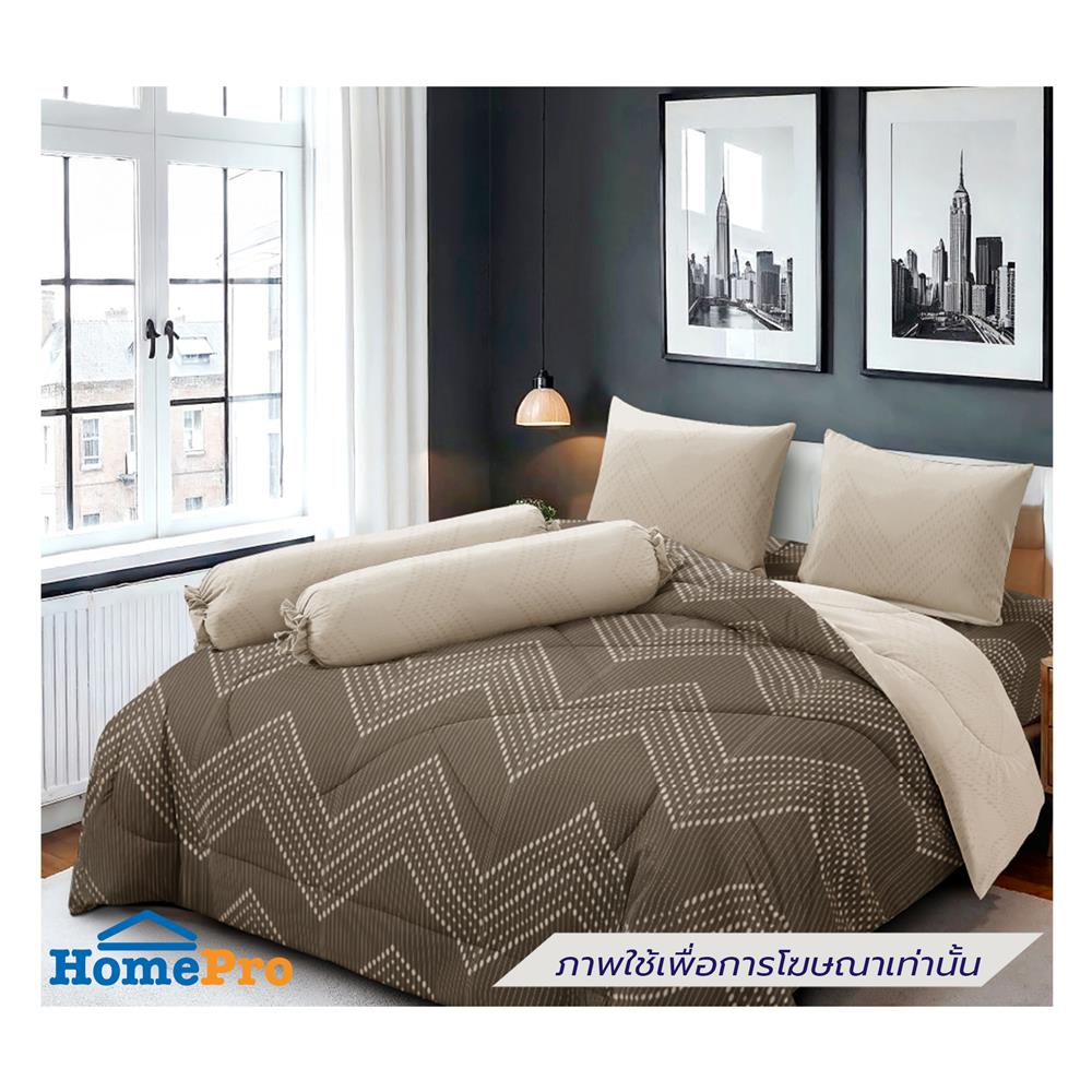 ชุดผ้าปูที่นอน 5 ฟุต (ชุด 6 ชิ้น) FROLINA MICROTEX DF077