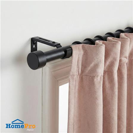 รางเหล็ก ยืดหด HOME LIVING STYLE CORK 180-310 ซม. สีดำ_4