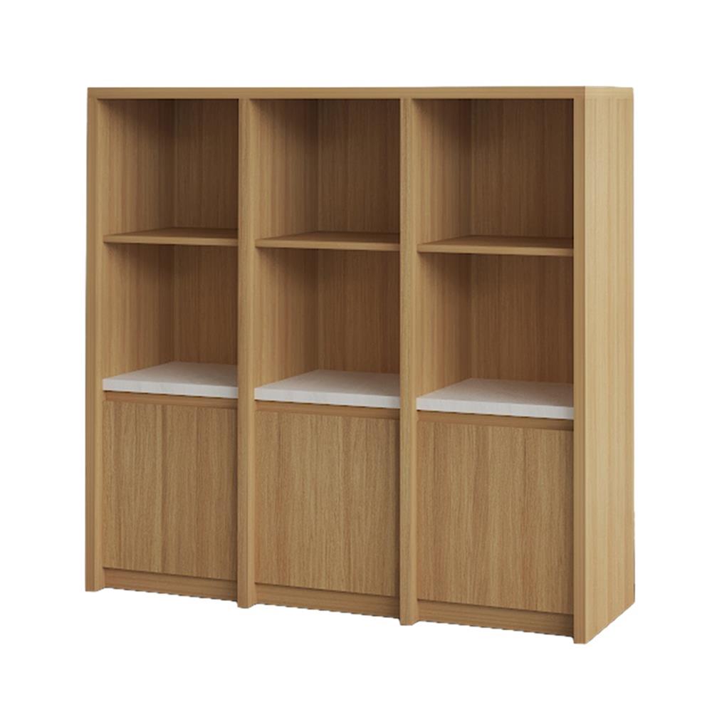 ชั้นวางของผสม 3 ชั้น 3 บานเปิด FURDINI AOMI 120 ซม. สี NATURAL OAK/ขาว