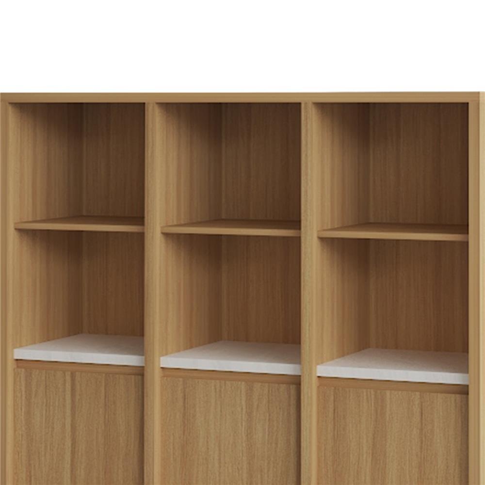 ชั้นวางของผสม 3 ชั้น 3 บานเปิด FURDINI AOMI 120 ซม. สี NATURAL OAK/ขาว