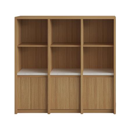 ชั้นวางของผสม 3 ชั้น 3 บานเปิด FURDINI AOMI 120 ซม. สี NATURAL OAK/ขาว_1