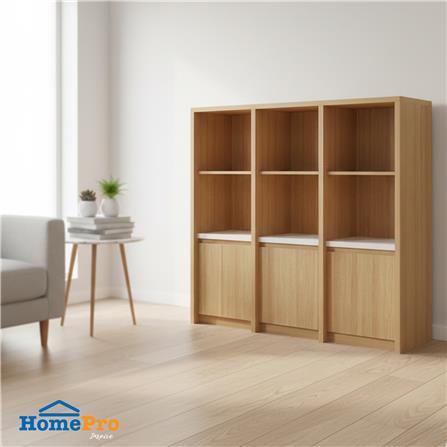 ชั้นวางของผสม 3 ชั้น 3 บานเปิด FURDINI AOMI 120 ซม. สี NATURAL OAK/ขาว_3