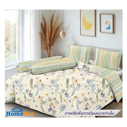 ชุดผ้าปูที่นอน 6 ฟุต (ชุด 5 ชิ้น) FROLINA MICROTEX DF074_0