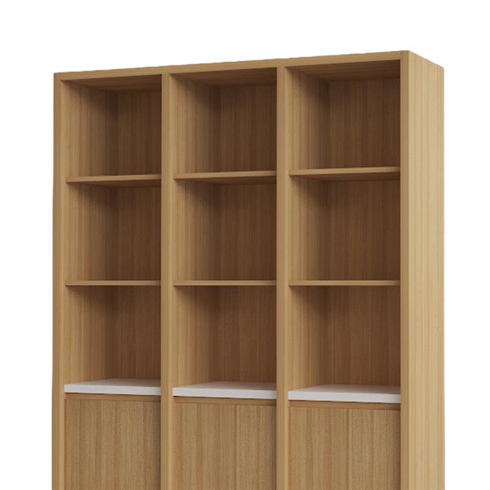 ชั้นวางของผสม 5 ชั้น 3 บานเปิด FURDINI AOMI 120 ซม. สี NATURAL OAK/ขาว