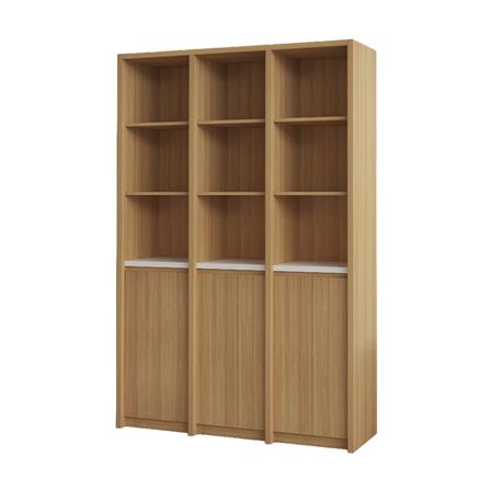 ชั้นวางของผสม 5 ชั้น 3 บานเปิด FURDINI AOMI 120 ซม. สี NATURAL OAK/ขาว_0