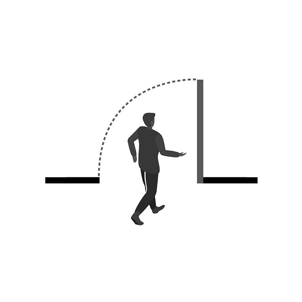 ชุดประตูเหล็กทนไฟ PROFESSIONAL DOOR FD2G 96.4x204.8 ซม. สีเทา (เปิดด้านซ้าย ออกด้านนอก)