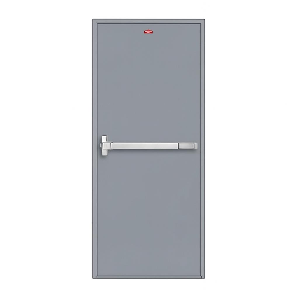 ชุดประตูเหล็กทนไฟ PROFESSIONAL DOOR FD1G 86.4x204.8 ซม. สีเทา (เปิดด้านซ้าย ออกด้านนอก)