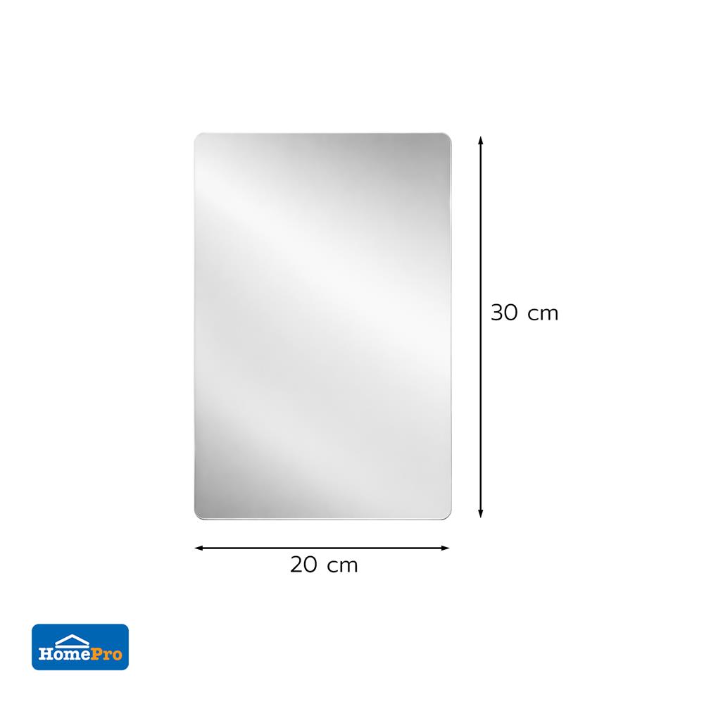 สติ๊กเกอร์ D.I.Y HOME LIVING STYLE MIRROR 20x30 ซม. สีเงิน (แพ็ก 4 ชิ้น)