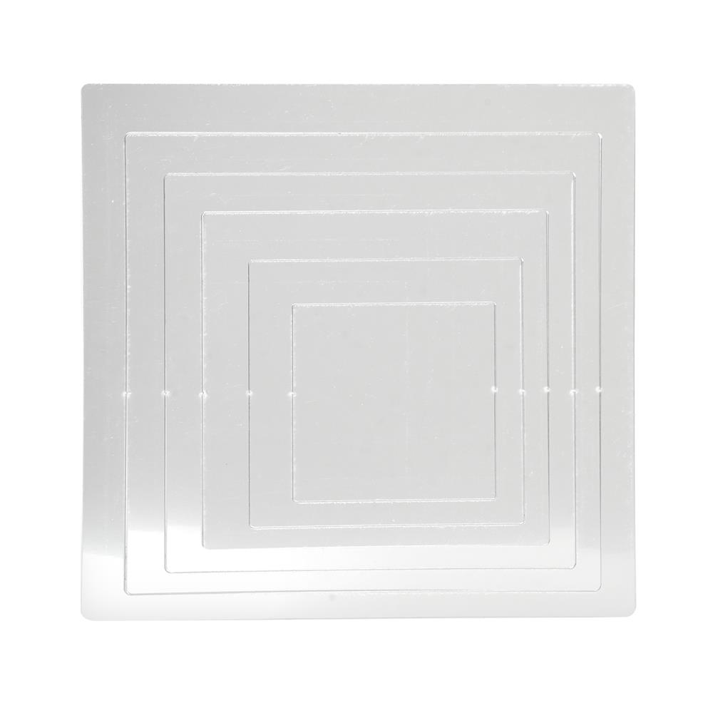 สติ๊กเกอร์ D.I.Y HOME LIVING STYLE WALL 20x20 ซม. สีเงิน (แพ็ก 24 ชิ้น)