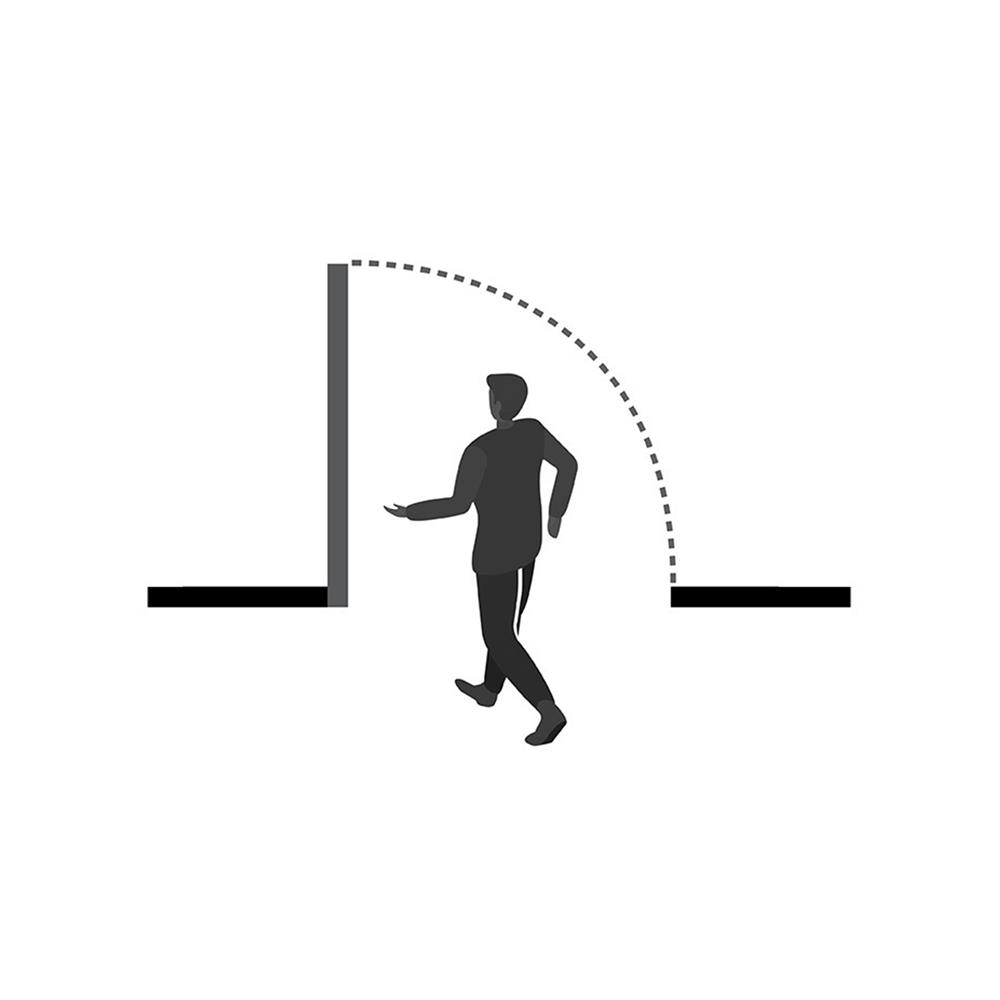 ชุดประตูเหล็กทนไฟ PROFESSIONAL DOOR FD1G 86.4x204.8 ซม. สีเทา (เปิดด้านขวา ออกด้านนอก)