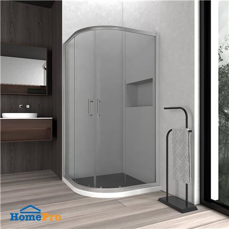 ฉากกั้นอาบน้ำ CRISTINA FAIRY100-Silver 100x100x190 ซม._1
