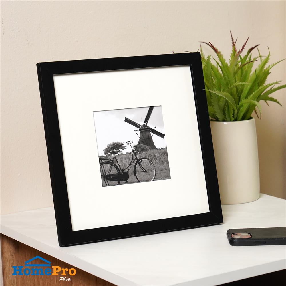 กรอบรูป SNAZZ LENORA SQUARE 25x25 ซม. สีดำ