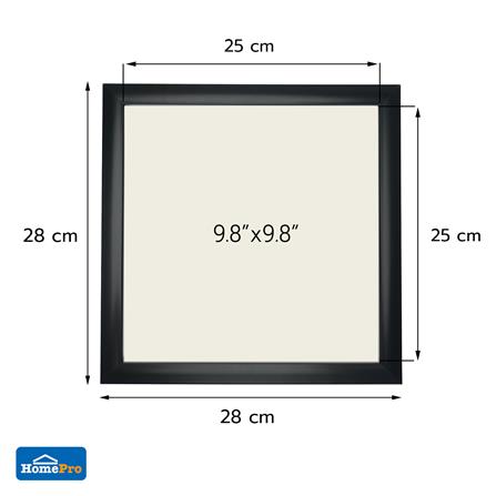 กรอบรูป SNAZZ LENORA SQUARE 25x25 ซม. สีดำ_5