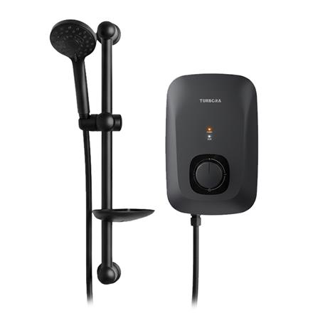เครื่องทำน้ำอุ่น TURBORA AC-35E สีดำ 3500 วัตต์_1