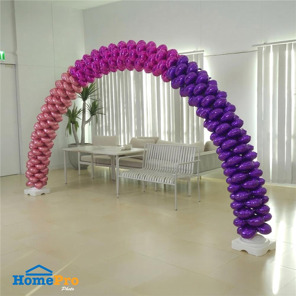 ซุ้มลูกโป่งฟอยล์ SNAZZ 250x300 ซม. สีชมพู/โรสโกลด์/ม่วง