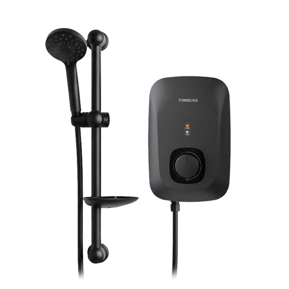 เครื่องทำน้ำอุ่น TURBORA AC-45E 4500 วัตต์ สีดำ