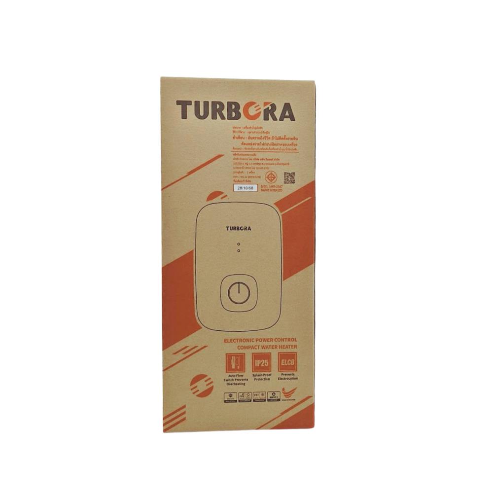 เครื่องทำน้ำอุ่น TURBORA AC-45E 4500 วัตต์ สีดำ