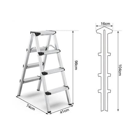 บันได STEP 4 ขั้น BARCO ALFS-004-ALU สีอะลูมิเนียม_7