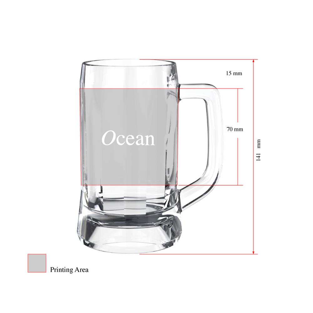 แก้วเบียร์ 355 มล. OCEAN GLASS MUNICH BEER MUG