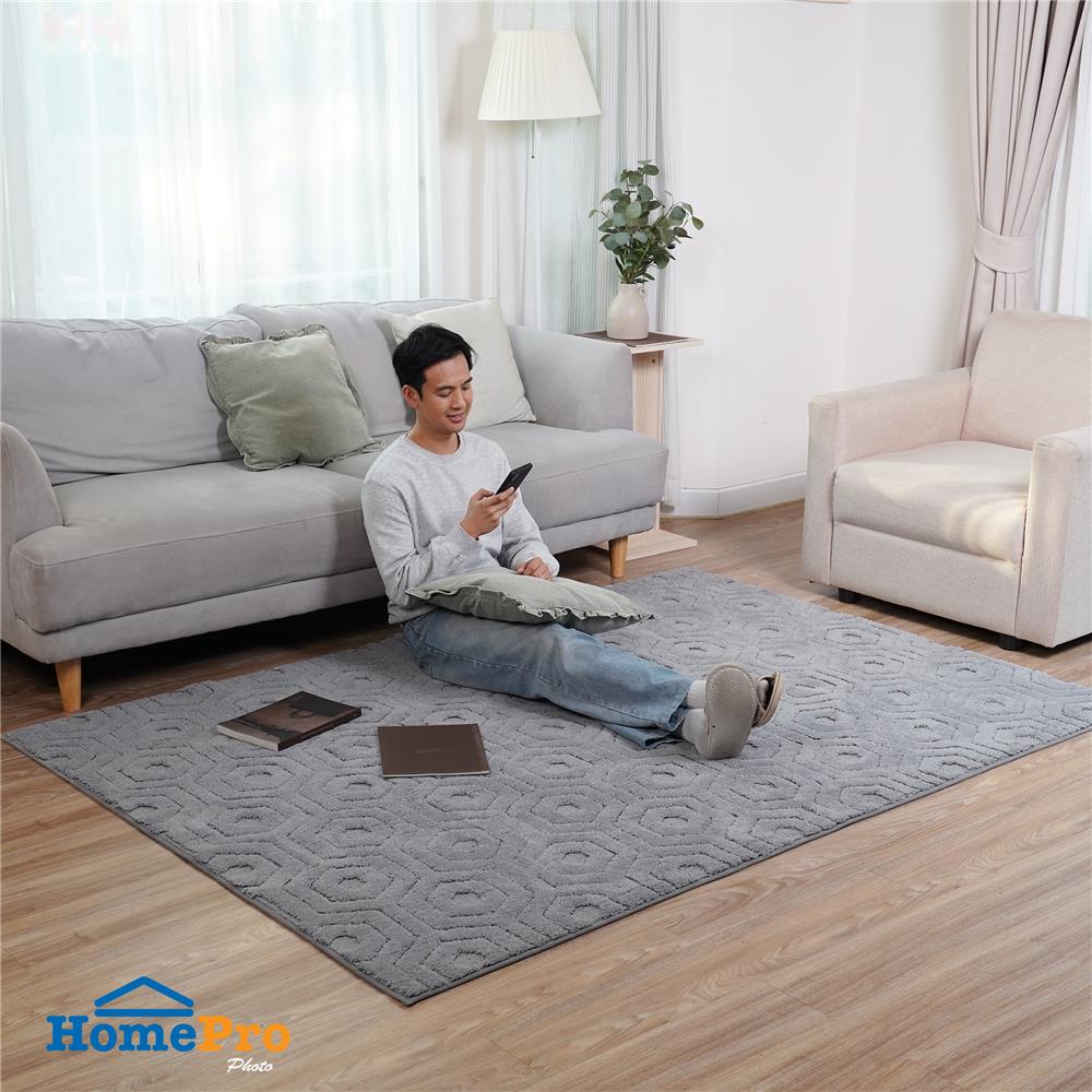 พรม HOME LIVING STYLE BEEVA 150x210 ซม. สีเทา