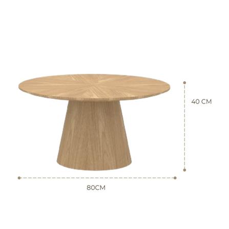 โต๊ะกลาง SB FURNITURE WEAVER 19243379 80 ซม. สีไม้ธรรมชาติ_2