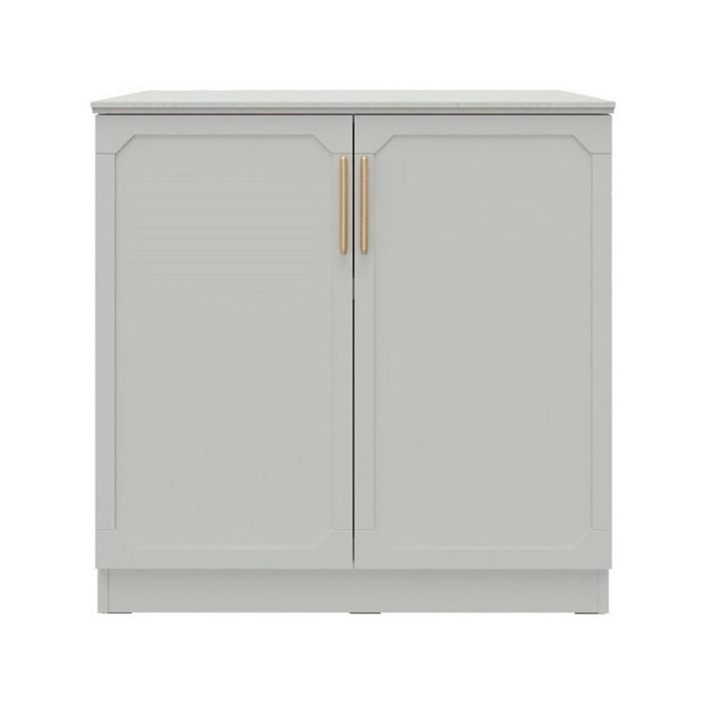 ตู้เตี้ยบานเปิด SB FURNITURE QUINN 19228845 80 ซม. สีเทาอ่อน