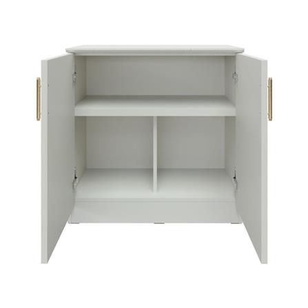 ตู้เตี้ยบานเปิด SB FURNITURE QUINN 19228845 80 ซม. สีเทาอ่อน_2