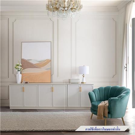 ตู้เตี้ยบานเปิด SB FURNITURE QUINN 19228845 80 ซม. สีเทาอ่อน_4