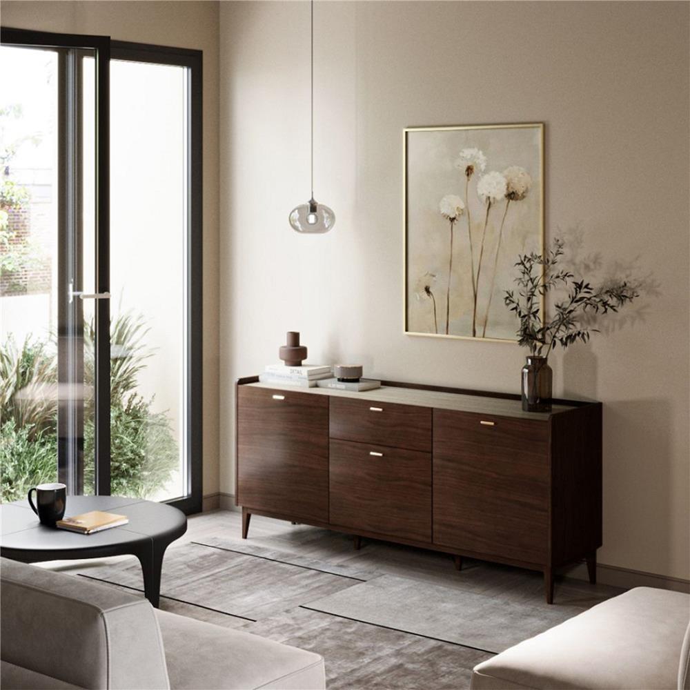 ตู้เตี้ยบานผสม SB FURNITURE WESTINA 19243381 180 ซม. สีวอลนัท