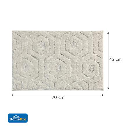 พรม HOME LIVING STYLE BEEVA 45x70 ซม. สีครีม_6