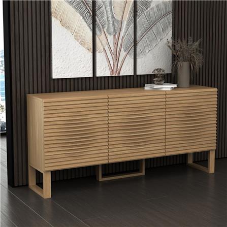 ตู้เตี้ยบานเปิด SB FURNITURE WEAVER 19243377 180 ซม. สีไม้ธรรมชาติ_5