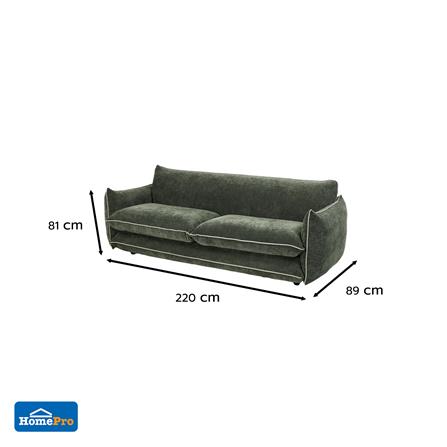 โซฟา 3 ที่นั่ง BENETTA SILVARA สีเขียว_4