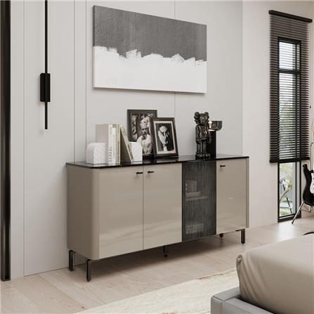 ตู้เตี้ยบานเปิด SB FURNITURE BLESS 19248748 160 ซม. สีอัลมอนด์เบจ_5