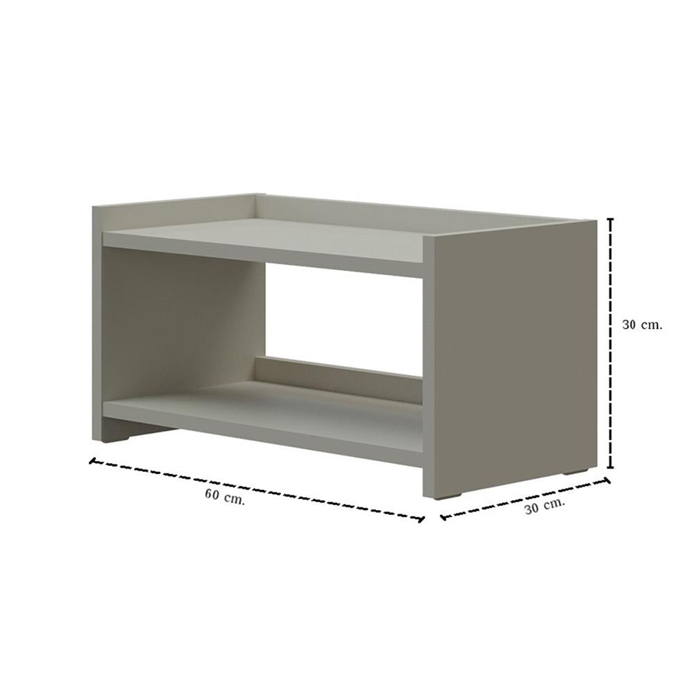 ชั้นวางของโล่ง SB FURNITURE US 19236543 60 ซม. สีเทา