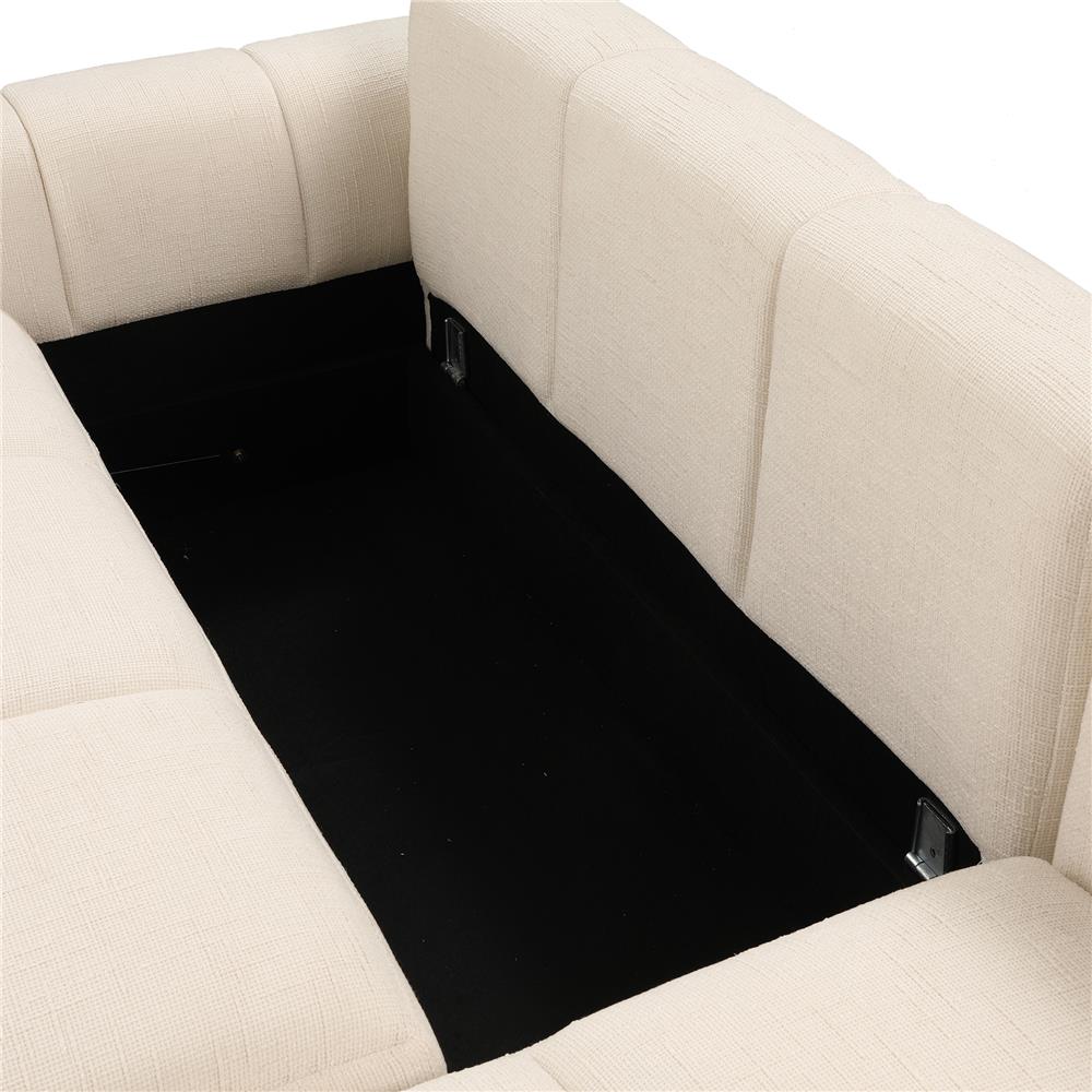 โซฟาเข้ามุม FURDINI VELORA สีเทาอ่อน