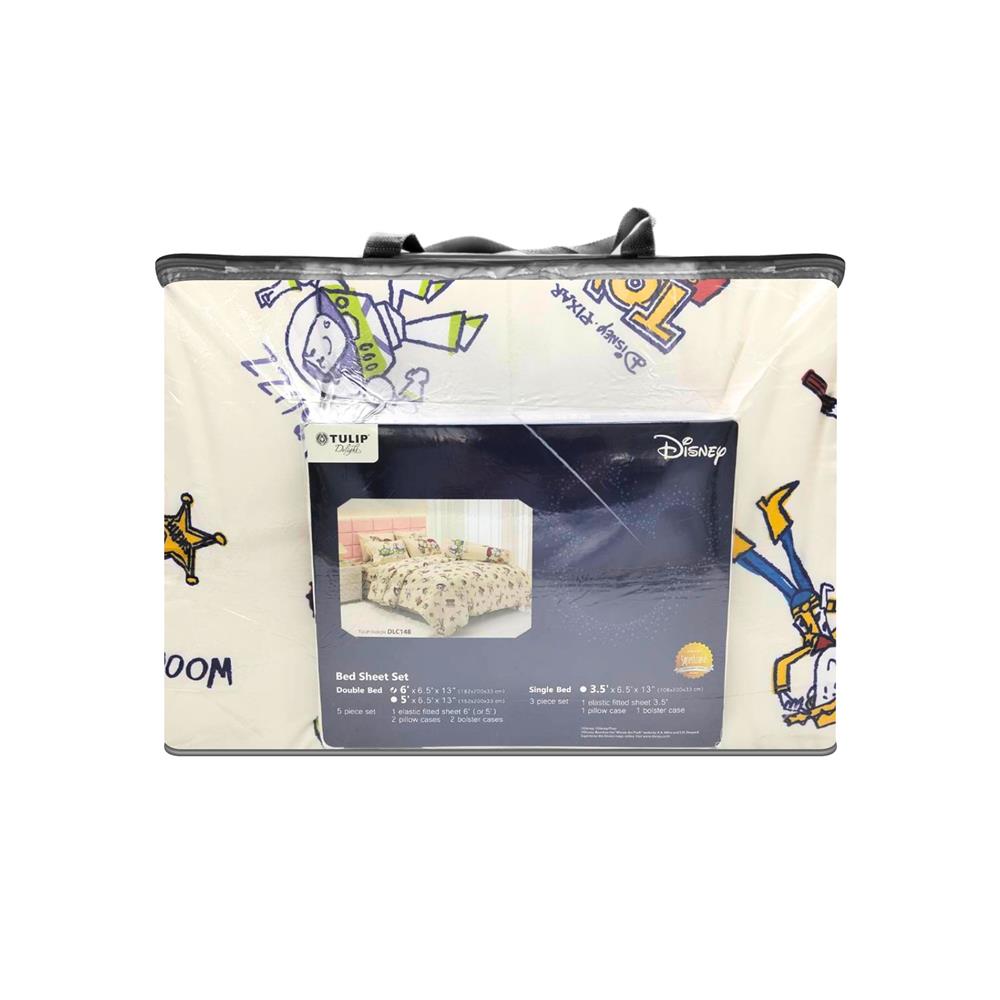 ชุดผ้าปูที่นอน 6 ฟุต (ชุด 6 ชิ้น) TULIP TOY STORY 60204-DLC148