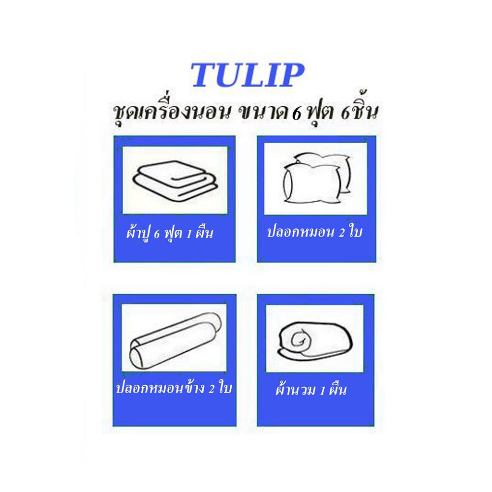 ชุดผ้าปูที่นอน 6 ฟุต (ชุด 6 ชิ้น) TULIP TOY STORY 60204-DLC148