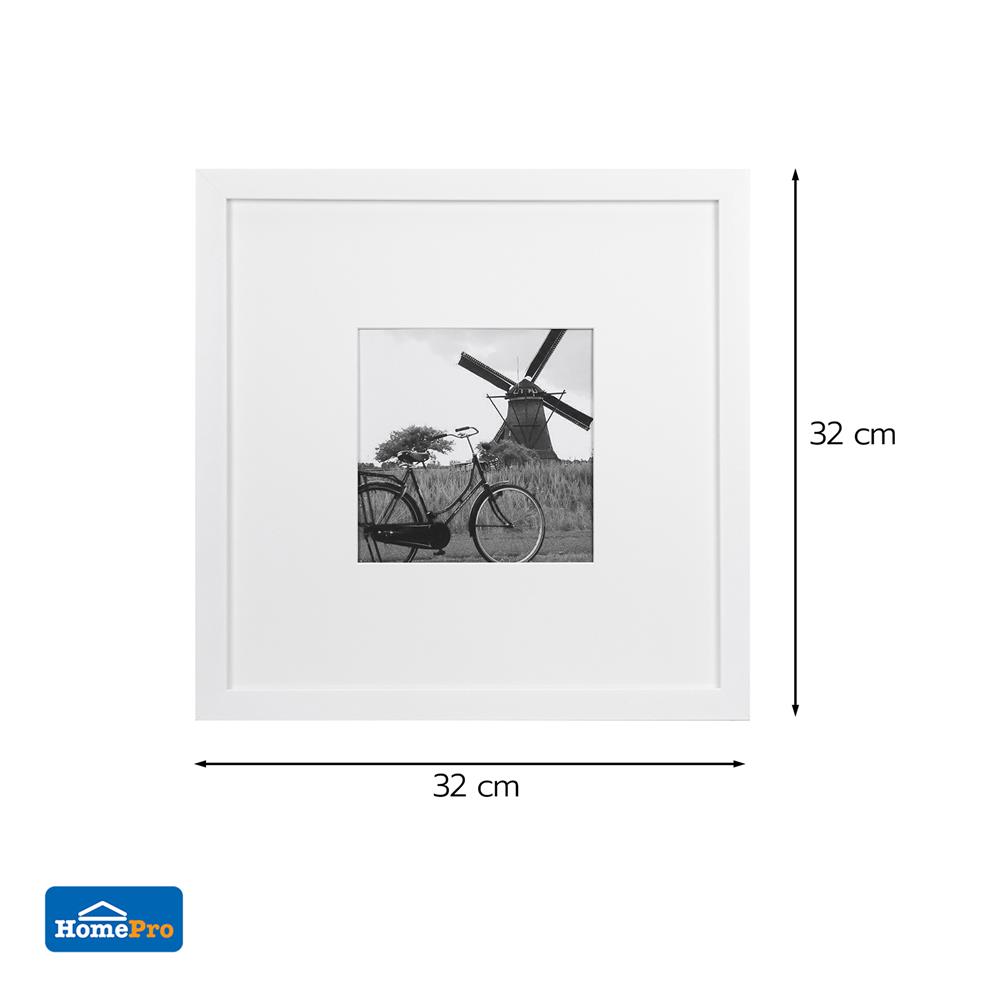 กรอบรูป SNAZZ LENORA SQUARE 32x32 ซม. สีขาว