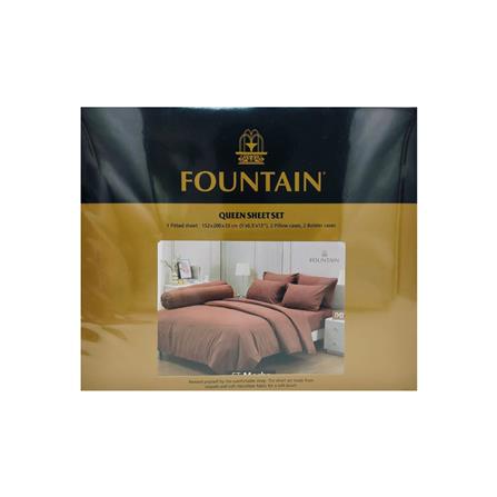 ชุดผ้าปูที่นอน 5 ฟุต (ชุด 5 ชิ้น) FOUNTAIN COLOR 70102-FT MOCHA_3