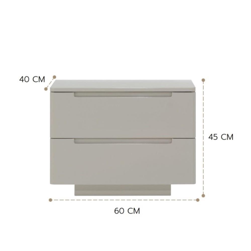 ตู้ข้างเตียง SB FURNITURE WENLY 60 ซม. สีไม้อ่อน