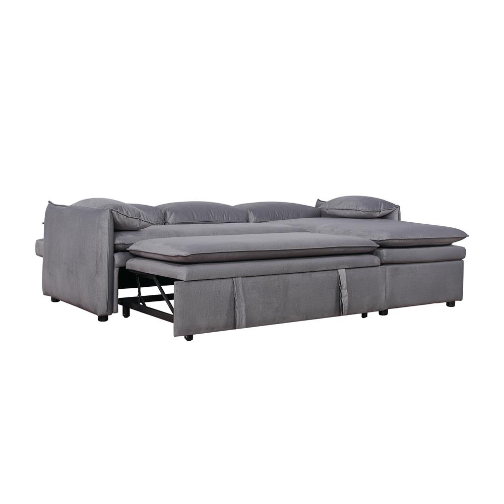 โซฟาเข้ามุมขวา FURDINI SPACE PET FRIENDLY สีเทา