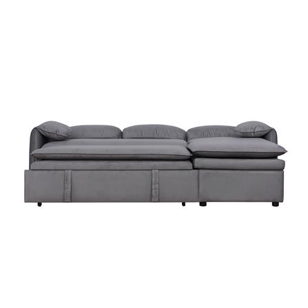 โซฟาเข้ามุมขวา FURDINI SPACE PET FRIENDLY สีเทา_3