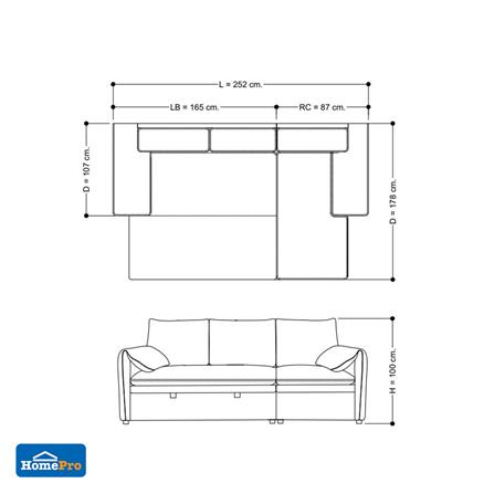 โซฟาเข้ามุมขวา FURDINI SPACE PET FRIENDLY สีเทา_16