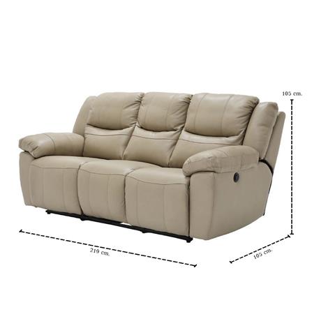 RECLINER 3 ที่นั่ง SB FURNITURE MAMBO 19248271 สีครีม_6