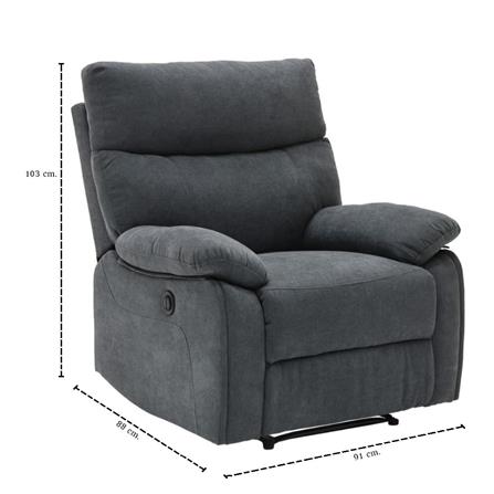 RECLINER SB FURNITURE LOLLY 19243872 สีเทาเข้ม_6